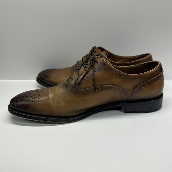 Bruno Magli Mens Italy Brown Arno Oxford Leather Dress Shoes Sz US 11 M main image 13